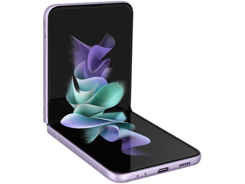 Smartphone Samsung Galaxy Z Flip3 128GB Violeta 5G - 8GB RAM Tela